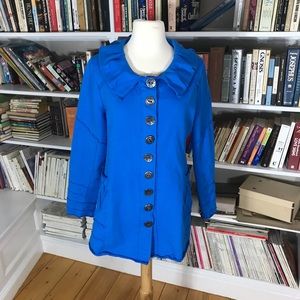 Royal Blue Neon Buddha Jacket NWOT
